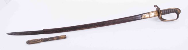 Prosser, a William IV 1822 pattern Naval sword, the blade marked "Prosser Maker to the King, Royal