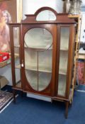 An Edwardian mahogany display cabinet