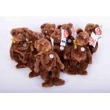 A collection of thirty two TY Beanie bears World Cup 2002 FIFA Champion bears.