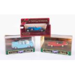 A mixed collection of boxed model cars including Matchbox 1928 Mercedes SS Coupe, Matchbox models of