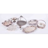 WMF, a collection of various WMF silver plated trays, dishes, leaf dishes, etc, (7).
