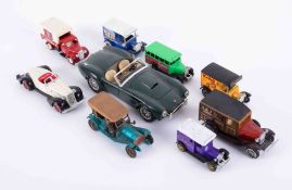 Large collection of model cars including Lledo, Days Gone, Burago, Matchbox etc, approx 100.