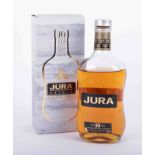 Jura Scotch whisky, ten year old single malt from the isle of Jura, boxed, (opened).
