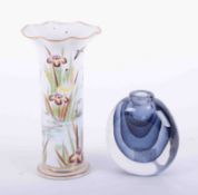 A Dartington glass paperweight and a Chinese porcelain Vase (2).