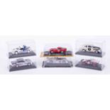 Large collection of motor racing cars including Ford RS200, Lancia Stratos, Toyota Celica Turbo