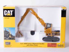 CAT 345B Series 2 Material Handler with Work Tools 1:50 scale, boxed.