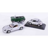 A collection of model cars including Burago, Maisto, Vanguards etc, approx 30.