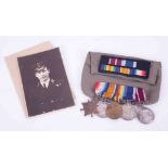 A group of five WW1 medals awarded to K.1737, T.H.VINTON.S.P.O, H.M.S. VIVID for