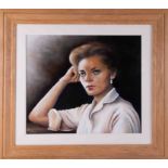 Arthur Rodmell, oil on board 'Portrait of Lady', 45cm x 52cm, signed, framed.