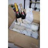 12 x bottles of Moet & Chandon NV. Previously cellared in the same box.