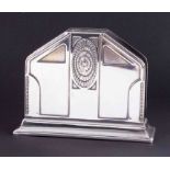 WMF, an Art Deco style letter rack, height 11cm.
