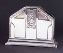 WMF, an Art Deco style letter rack, height 11cm.