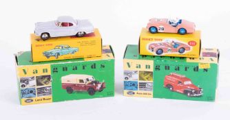 Collection of diecast and other models including replica Mettoy London Bus, replica Dinky Toys,