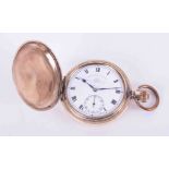 Thomas & Russell & Son, Liverpool, gold plated full hunter pocket watch.