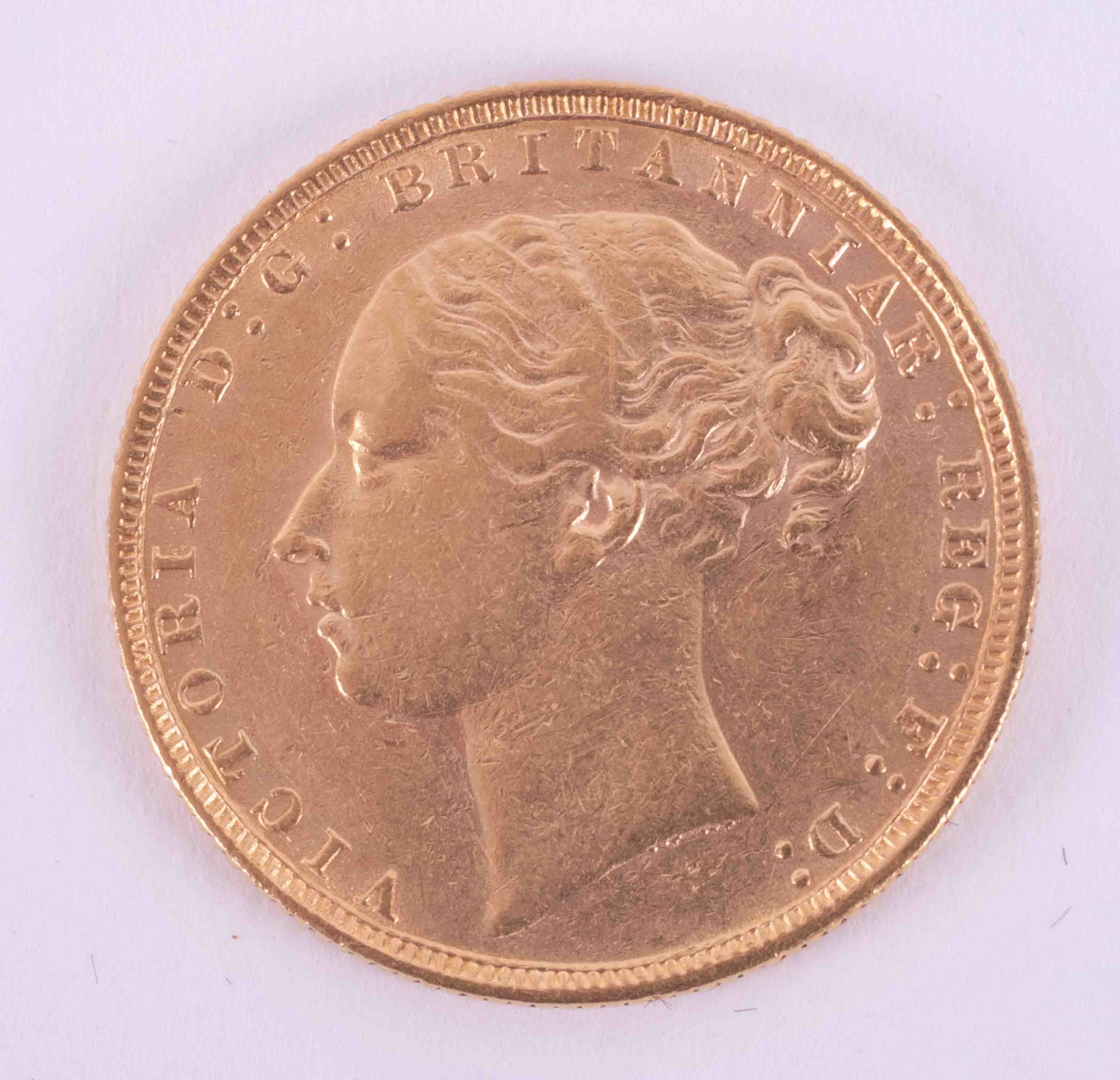 Victoria, gold full sovereign 1884. - Image 2 of 2