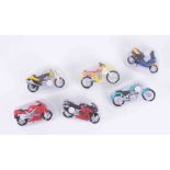 A collection of Maisto model bikes including Honda, BMW, Yamaha etc, approx 30.