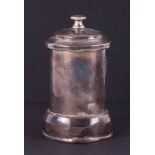 A Victorian silver cased pepper grinder, London, circa 1900.