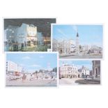 Johne Makin, Plymouth scenes, collection of four local prints, circa 1996.