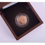 Royal Mint, Queen Elizabeth II 2008 gold proof sovereign with certificate, box and outer box.