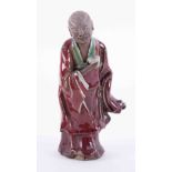 Chinese porcelain figure, damaged, height 22cm.