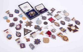 An interesting collection of Masonic and other medals & regalia, to include Royal Masonic