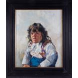 Robert Lenkiewicz (1941-2002), 'Study of Barbara Bridgeman, 1976', oil on canvas, signed twice on