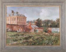 Chris Deakin R.A., 'Puslinch House, Newton Ferrers', signed oil on canvas, 53cm x 73cm, framed.