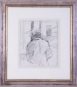 Robert Lenkiewicz (1941-2002), pencil drawing, annotated to the image ''Diogenes walking towards the