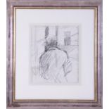 Robert Lenkiewicz (1941-2002), pencil drawing, annotated to the image ''Diogenes walking towards the