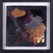 An original artist palette recovered from the studio of Robert Lenkiewicz cleaned, restored