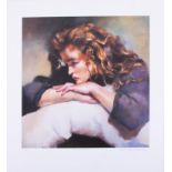 Robert Lenkiewicz (1941-2002), signed edition print, Study of Lisa, 424/750, un-framed.