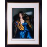 Robert Lenkiewicz (1941-2002), 'Karen Seated' signed limited edition print 10/475, 49cm