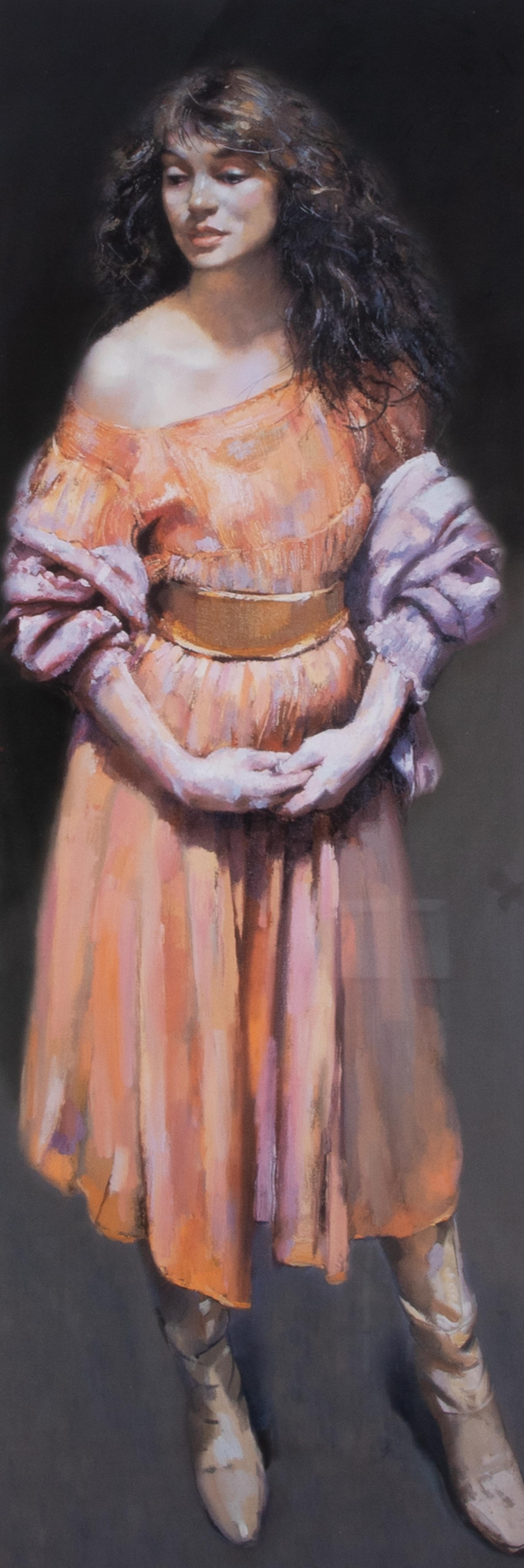 Robert Lenkiewicz (1941-2002) signed edition print 'Karen Standing' number 346/500. - Image 2 of 2