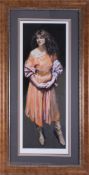 Robert Lenkiewicz (1941-2002) signed edition print 'Karen Standing' number 346/500.