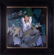 Robert Lenkiewicz (1941-2002), oil on canvas, 'Anna Navas', titled, inscribed by Anna Navas on the