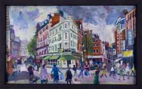 Nicholas Borden, oil on board 'Convent Garden', 37cm x 59cm, framed. Consigned by the artist,