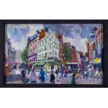 Nicholas Borden, oil on board 'Convent Garden', 37cm x 59cm, framed. Consigned by the artist,