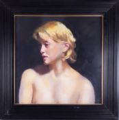 Robert Lenkiewicz (1941-2002) oil on canvas, signed twice and inscribed on reverse 'Study