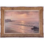 Roger De La Corbiere (1893-1974), oil on canvas, Marine scene, signed, 59cm x 93cm, framed in an