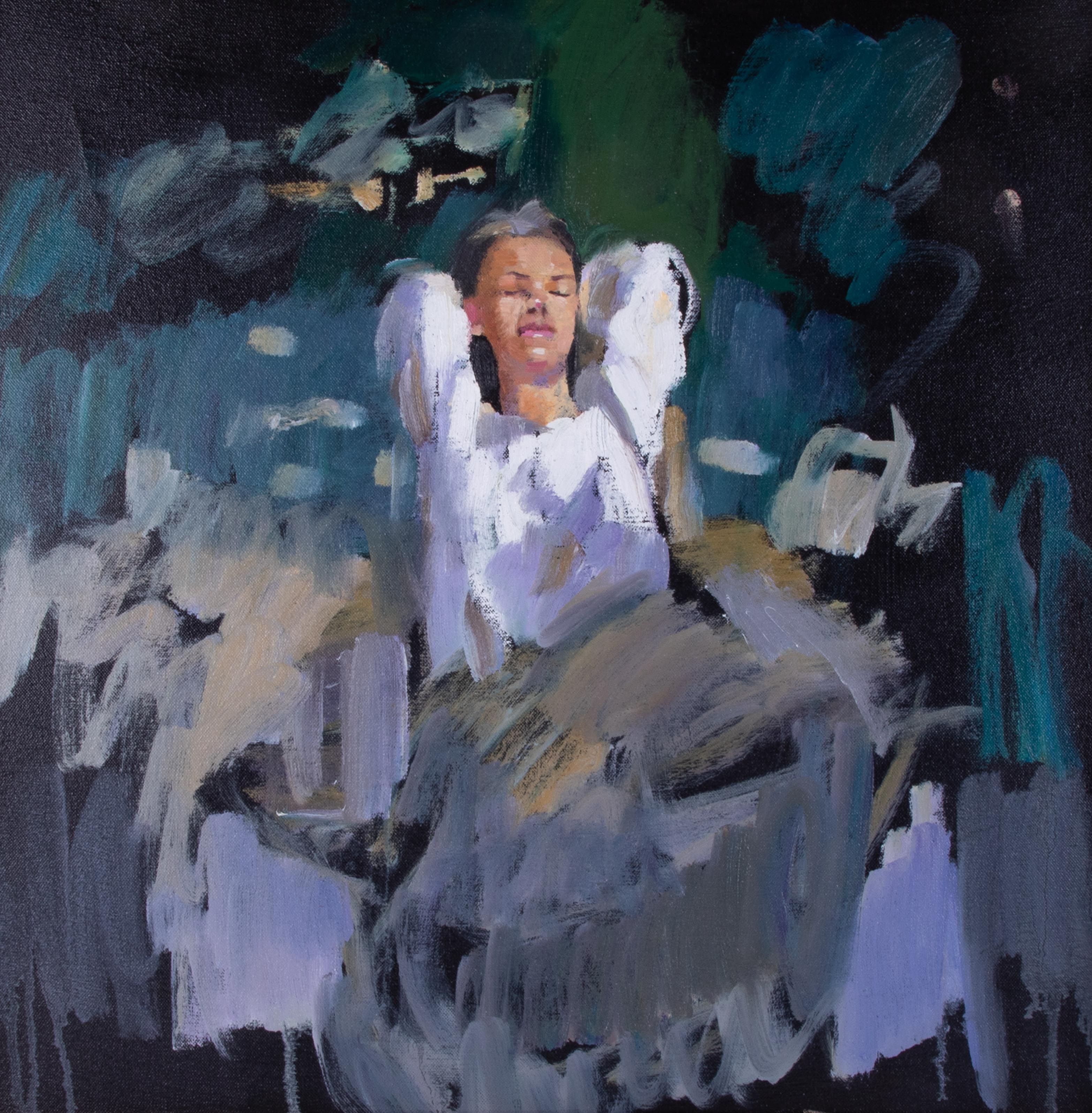 Robert Lenkiewicz (1941-2002), oil on canvas, 'Anna Navas', titled, inscribed by Anna Navas on the - Image 2 of 4