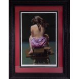 Robert Lenkiewicz (1941-2002), Damen series - Project 18, signed edition print, 315 of 375 (purple