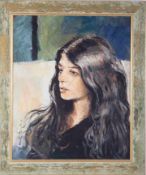 Robert Lenkiewicz (1941-2002) early oil, 'Pat Parker', 18" x 22", framed, overall size 22" x 26"