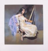 Robert Lenkiewicz (1941-2002), Esther Seated, signed edition print, 26/475, un-framed and not