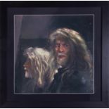 Robert Lenkiewicz (1941-2002) giclee ,'Self Portrait, Reflections', overall size 81.50cm x 81.