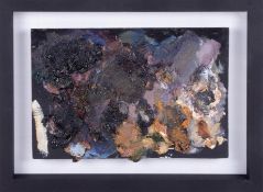 An original artist palette recovered from the studio of Robert Lenkiewicz cleaned, restored