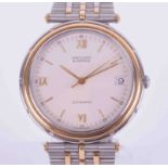 Van Cleef & Arpels (Paris), an 18ct and steel two tone automatic date bracelet wristwatch, 'La