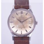 Omega, a vintage gent's automatic Constellation chronometer with date. Condition reports are offered