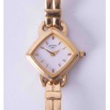 Rotary, a ladies gold plated 'Cuffs' wristwatch, with spare link, guarantee dated 28/08/1997,