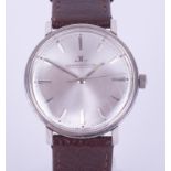 Jaeger-Le-Coultre, vintage gent's stainless steel wristwatch, the backplate numbered 1127033 with