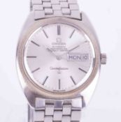 Omega, a gents 1960s/70s stainless steel and white metal Constellation automatic chronometer day